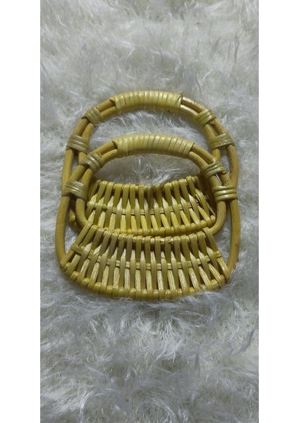 🌿3 Çift Doğal Bambu & Hasır Çanta Kulpları - Dıy Projeleriniz Için Benzersiz Dokunuş! fırsatları