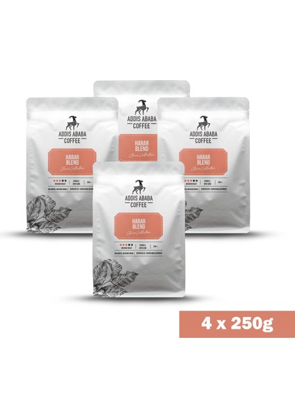 Harar Blend French Press Kahve (4x250 Gr.)