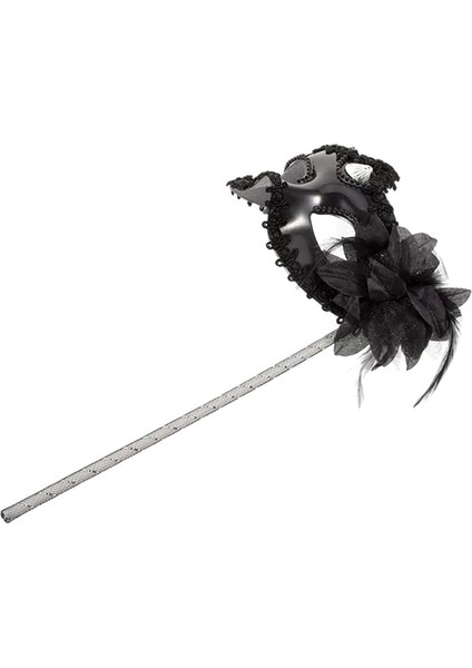 Siyah Işıltılı Tutmalı Fotoğraf Çekimi Maskesi 18X29 cm (5224) fırsatları