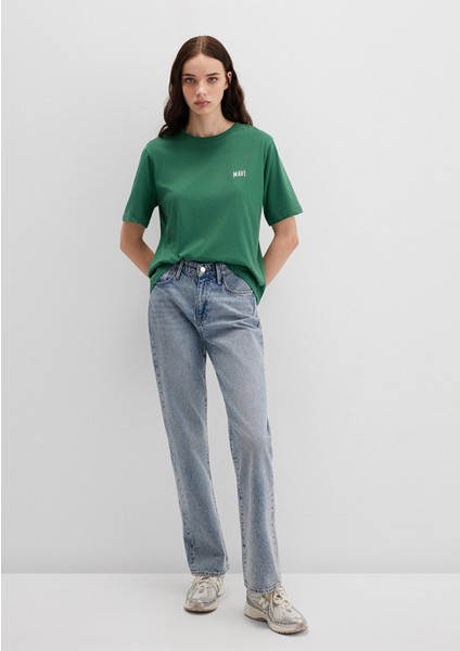 Mavi Logo Baskılı Yeşil Tişört 1611900-71874