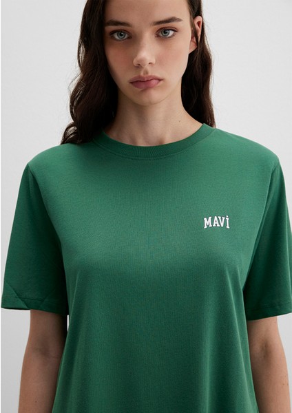 Mavi Logo Baskılı Yeşil Tişört 1611900-71874