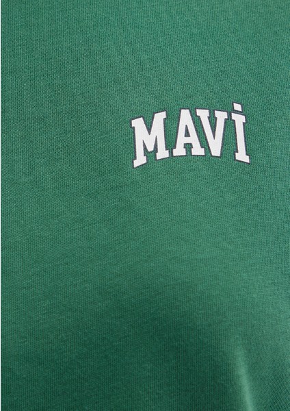 Mavi Logo Baskılı Yeşil Tişört 1611900-71874