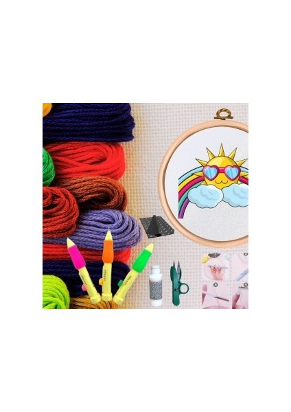 Punch Seti Nakış Seti Kasnaklı Kendin Yap Seti Seri 46