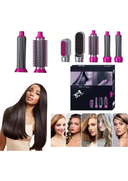 5 in 1 Hava Üflemeli Saç Düzleştirici (4940) fırsatları