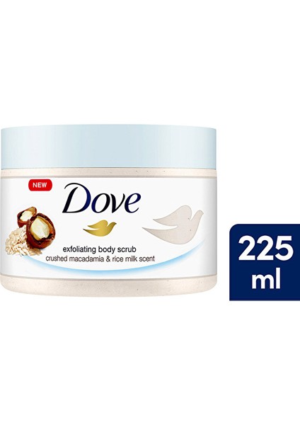 Vücut Peelingi 225 ml Macademia (5 Adet)