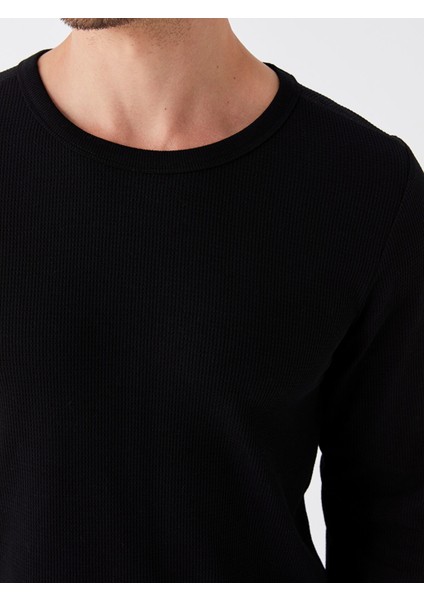 Yeni Sezon Bisiklet Yaka Uzun Kollu Erkek Pijama Üst fırsatları