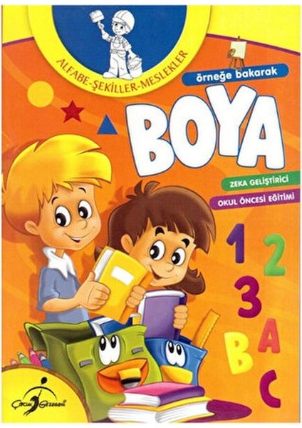 Örneğe Bakarak Boya- Alfabe-Şekiller-Meslekler