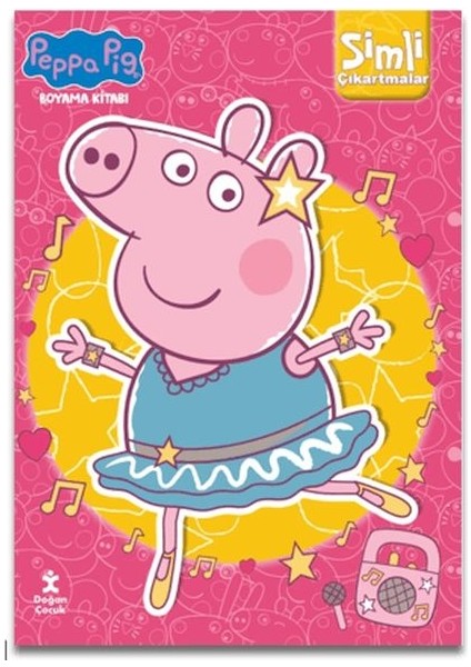 Peppa Pig Simli Çıkartmalı Boyama