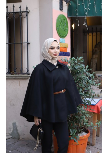 Kemerli Kaşe Pelerin fırsatları