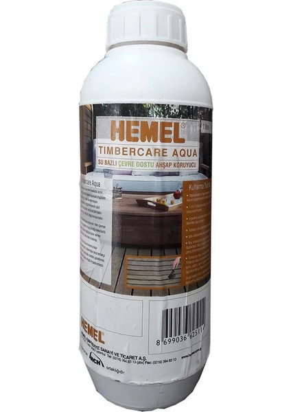 Hemel Timbercare Aqua Emprenye 1 Litre Şeffaf fırsatları