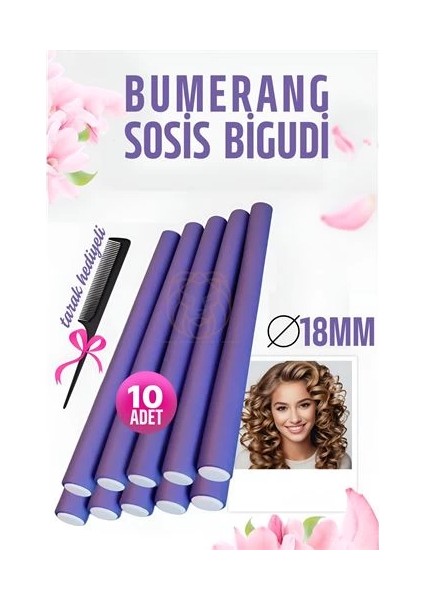 Bfs Bumerang Sosis Bigudi Tarak Seti 18 mm Kalınlık 10 Adet