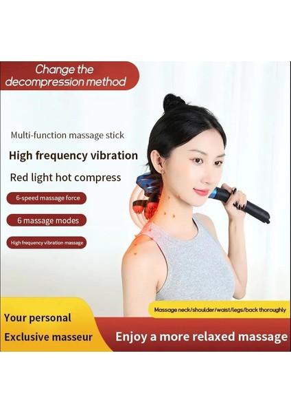 TK-916 Kablosuz Şarjlı Vücut Masaj Aleti