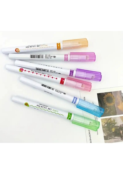 Şekilli Desen Baskılı 6'lı Kalem Seti modelleri