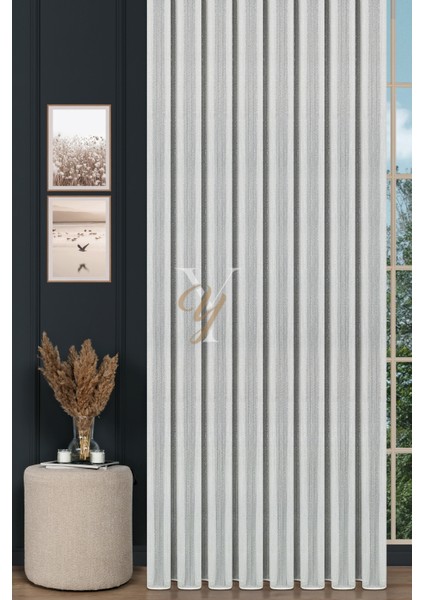 9193 Tül Perde V-Gümüş Simli fiyatları