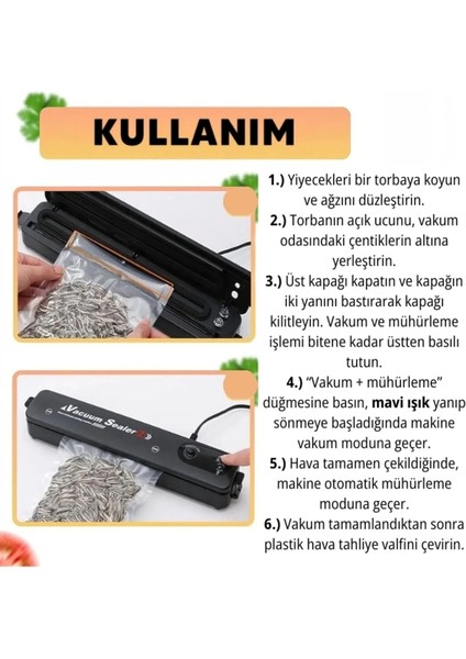 Gıda Vakum ve Mühürleme Makinesi- Yiyecek Tazeliği Koruma Ev ve Restoran Için fiyatları