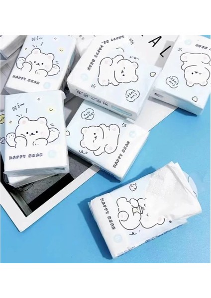 Sevimli Figürlü Çocuk Mendili 9'lu Paket modelleri