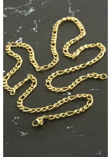 Ieg Oval Zincir Çelik Kolye 55 cm