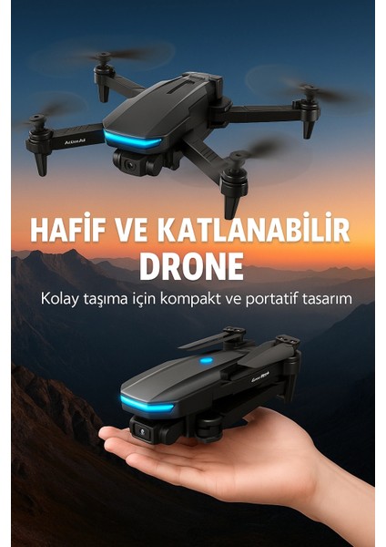 2.4g 4ch Katlanabilir Drone 100 Metre Uçuş Mesafeli fırsatları