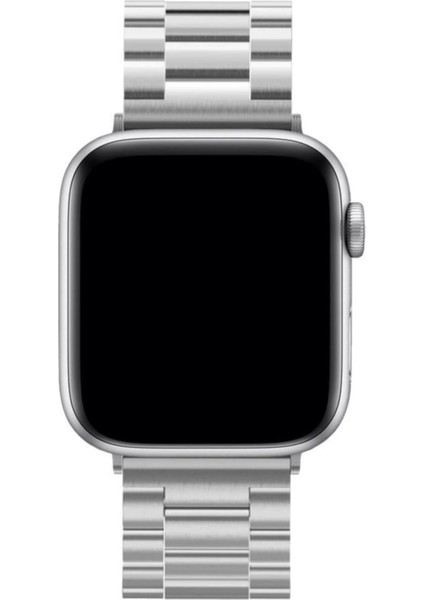 OMR02 Apple Watch 42mm Metal Baklalı Kordon - Gümüş