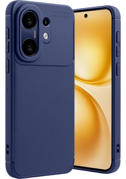 CPT83 Vivo X200 Fe Auto Focus Karbon Kapak - Lacivert modelleri