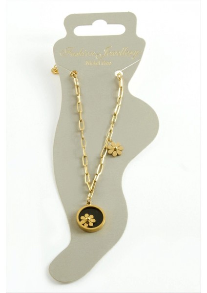 Ieg Çiçek Sedef Lüks Çelik Halhal