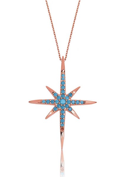 925 Ayar Gümüş Kutup Yıldızı Kadın Gümüş Kolye PT2610444 (972972)