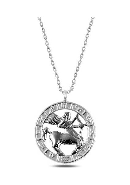 925 Ayar Gümüş Yay Burcu Kolye T4994 (972972)