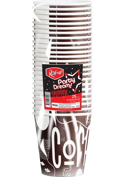 Party Dreams Karton Bardak 4oz 25'li 2,6 G 4 Adet