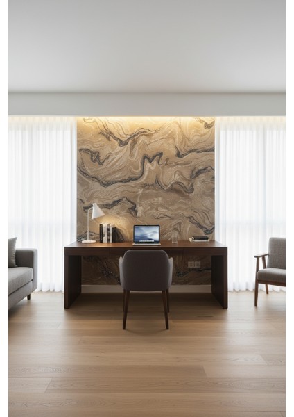 Ithal 16M2 Duvar Kağıdı 3boyutlu Mermer Desen Simli Silinebilir fiyatları