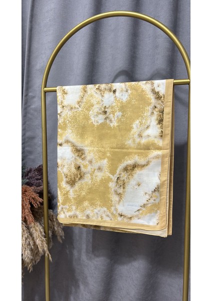 Çiçek Desenli Pamuklu Soft Şal