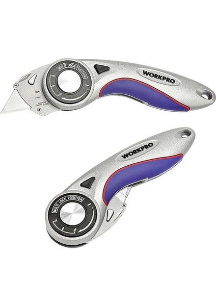 WP211013 Ağır Hizmet Alüminyum Gövde Açı Ayarlı Katlanır Rötuş Bıçağı + 5 Adet Yedek Bıçak fiyatları