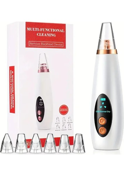 Egonex Dijital Göstergeli Siyah Nokta Vakum Cihazı 6 Başlık fırsatları