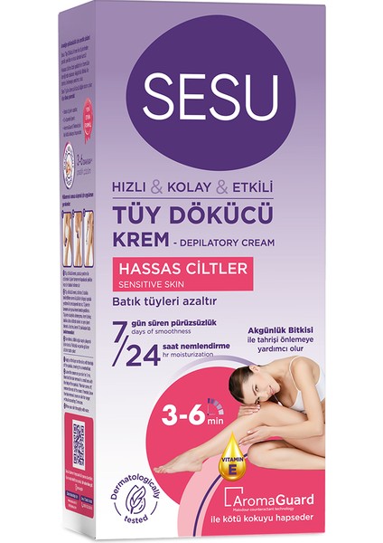 Tüy Dökücü Krem Hassas Ciltler 40 ml (5 Adet) fiyatları