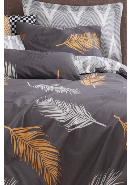 Nevresim Seti Çift Kişilik Olivia Altın-Gri Mature modelleri