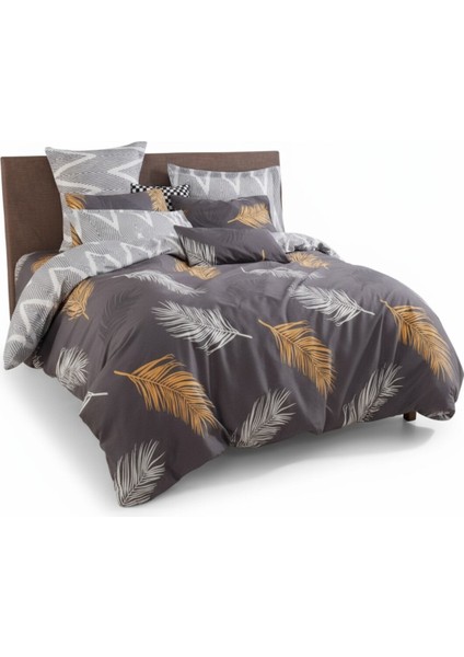 Nevresim Seti Çift Kişilik Olivia Altın-Gri Mature indirimleri