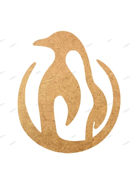 10'lu Paket Ahşap Duvar Dekoru - ST_00447 - 7 x 8 cm