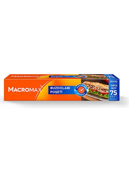 Macromax Buzdolabı Poşeti 75 Li Orta Boy (3 Adet)