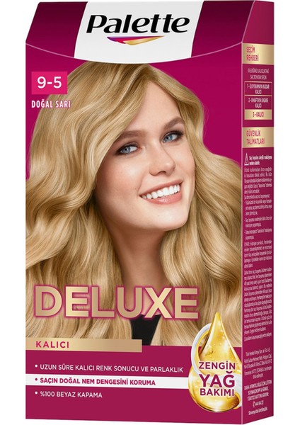 Deluxe 9-5 Doğal Sarı Saç Boyası 115 ml