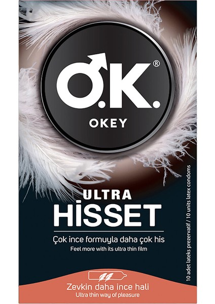 Okey Prezervatif Ultra Hisset 10'lu fiyatları
