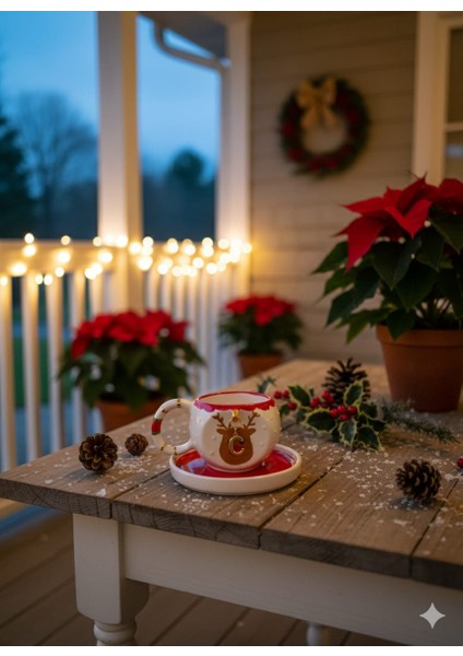 Ceresshop Yılbaşı Hediyesi –elyapımı Harf Charmlı Geyik Fincan(Sipariş Sonrası Harf Için Mesajla Belirtinz) fiyatları