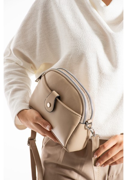 Yumuşak Deri Çok Kullanışlı Küçük Boy 4 Bölmeli Çapraz Çanta modelleri