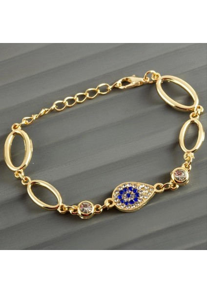 Oval Taşlı Trend Bileklik