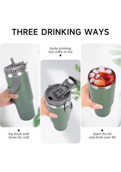 Termos 900 ml Pipetli Termos Bardak