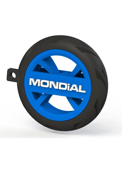 Mondial Logolu Lastik Jant Görünümlü Motosiklet Anahtarlığı modelleri