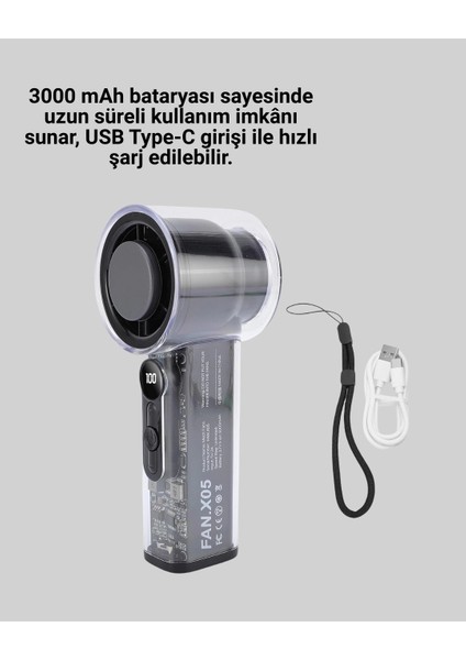 Bfs 100 Kademeli Ayarlanabilir Mini Fan | Dijital Ekranlı Serinletici fiyatları