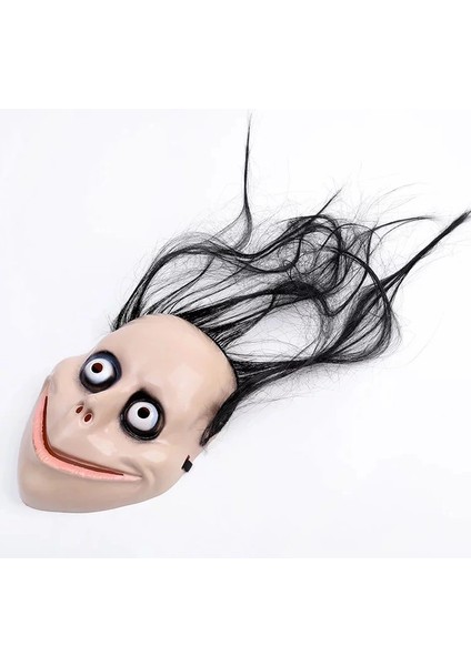 Korkunç Ürpertici Uzun Saçlı Momo Maskesi modelleri