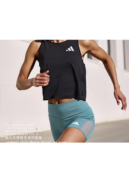 ADI365 Sh Leg W Kadın Koşu Kısa Tayt KA0659 Mavi