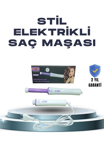 Gw 32MM Döner Başlıklı Saç Kıvırma Makinesi – Her An Her Yerde Profesyonel Şekillendirme