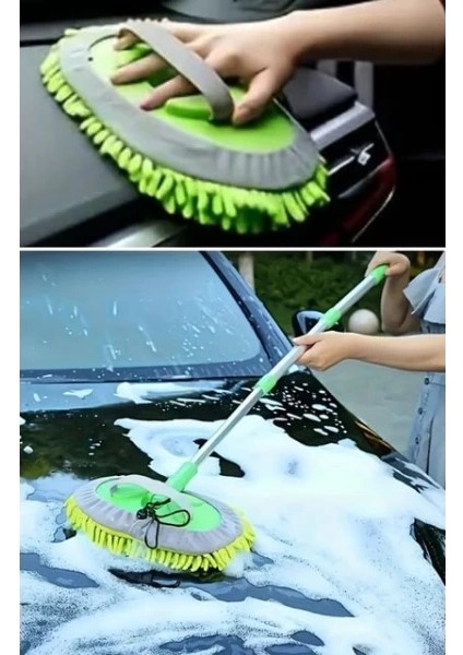 Yedek Bezli Mikrofiber Araba Yıkama Fırçası indirimleri