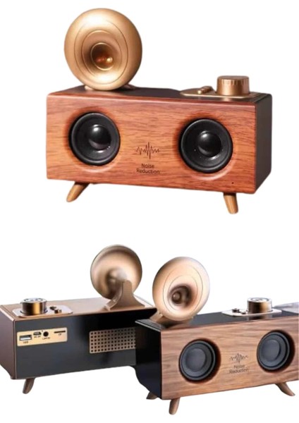 Gramafon Nostaljik Radyo Yüksek Ses Kalitesi USB Tf Kart Aux modelleri